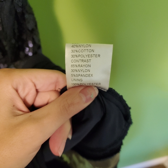 Tadashi Shogi Navy Sequin Dress - Picture 4 of 4